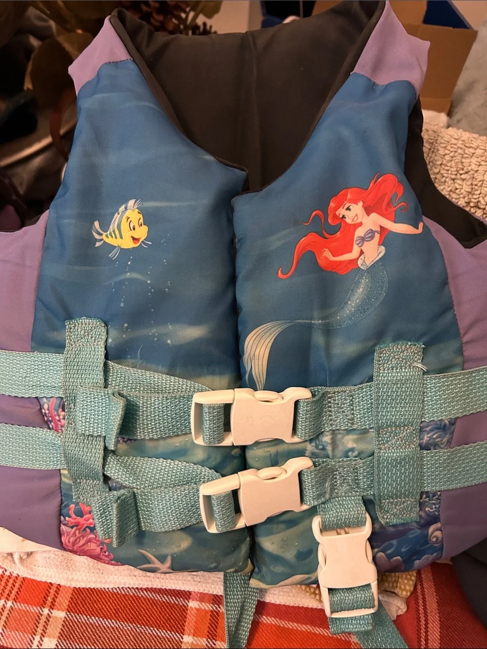 Disney Kids Swim Life Jacket - Blue, Purple, Teal